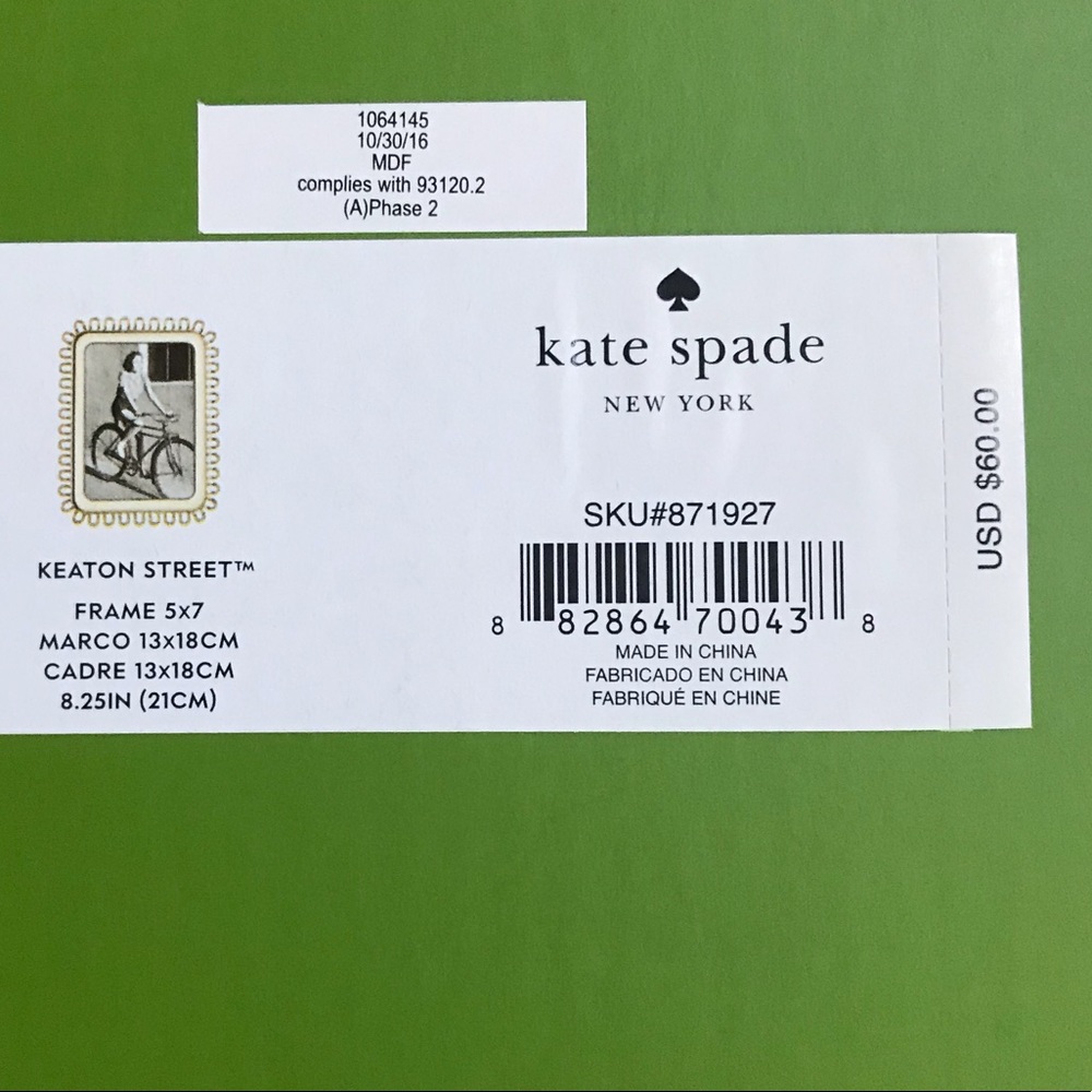 Kate Spade Picture Frame-NIB-5 x7-LAST ONE-GIFT! - Picture 8 of 8